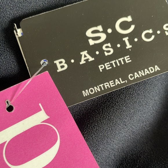 Stylish, navy blue maxi wrap skirt, size 16 petite by S. C. basics - Picture 8 of 10